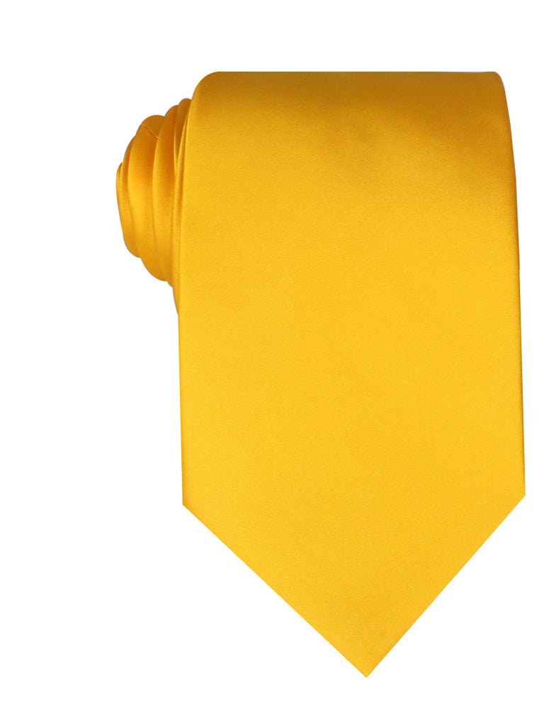 Sunflower Yellow Satin Necktie Wedding Ties for Men OTAA — free download