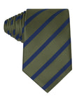 The Olive Admiral Navy Striped Tie