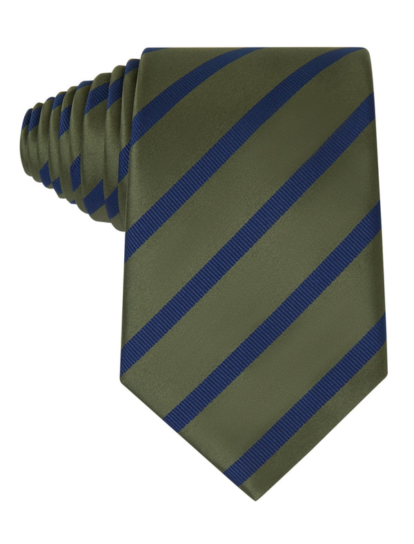 The Olive Admiral Navy Striped Tie