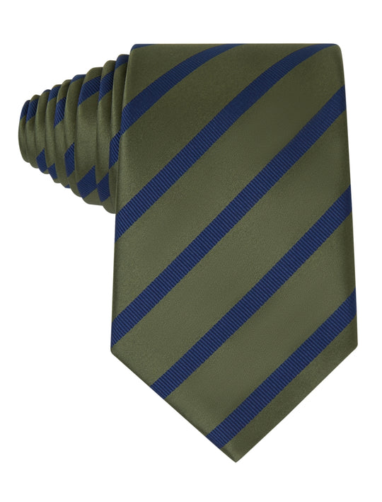 The Olive Admiral Navy Striped Tie