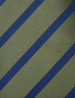 The Olive Admiral Navy Striped Tie