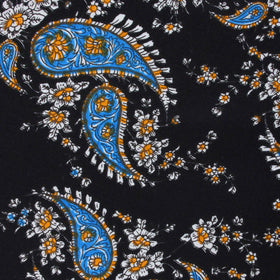 Venetian Lagoon Blue Paisley Pocket Square