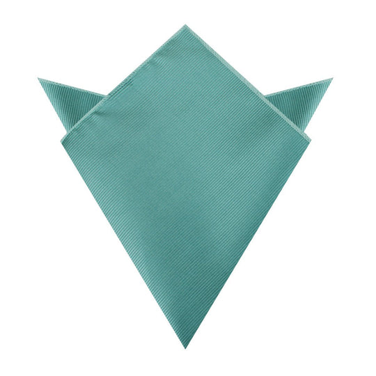 Viridian Green Twill Pocket Square