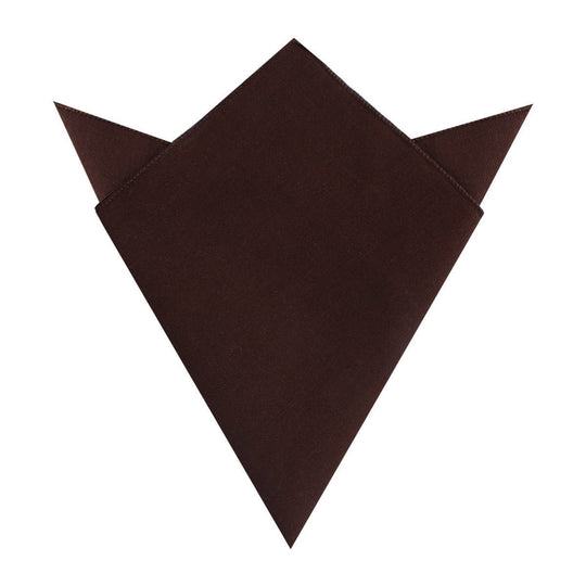 Walnut Brown Slub Linen Pocket Square