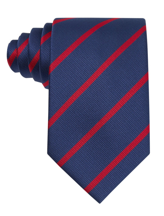 Watters Navy Crimson Stripe Tie