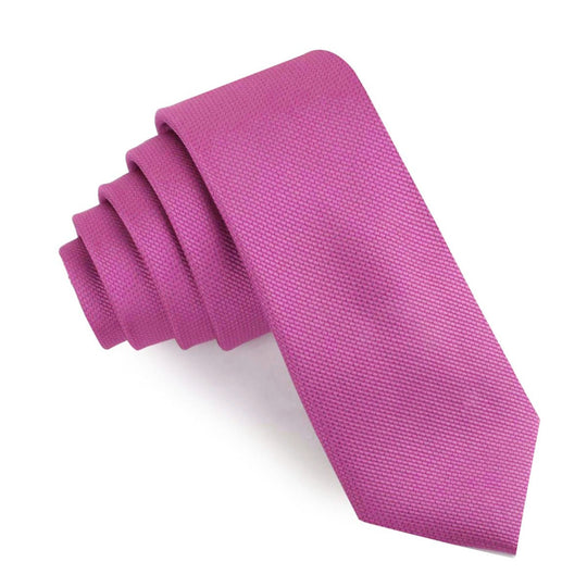 Wild Orchid Purple Weave Skinny Tie