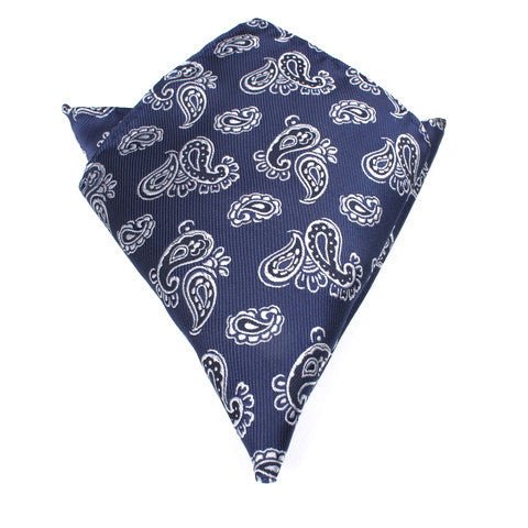 Paisley Navy Blue - Pocket Square