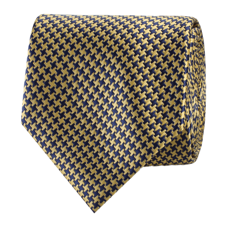 Yellow Houndstooth Tie