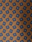 Crestwood Autumn Blue Necktie - knotted view, autumnal blue - OTAA