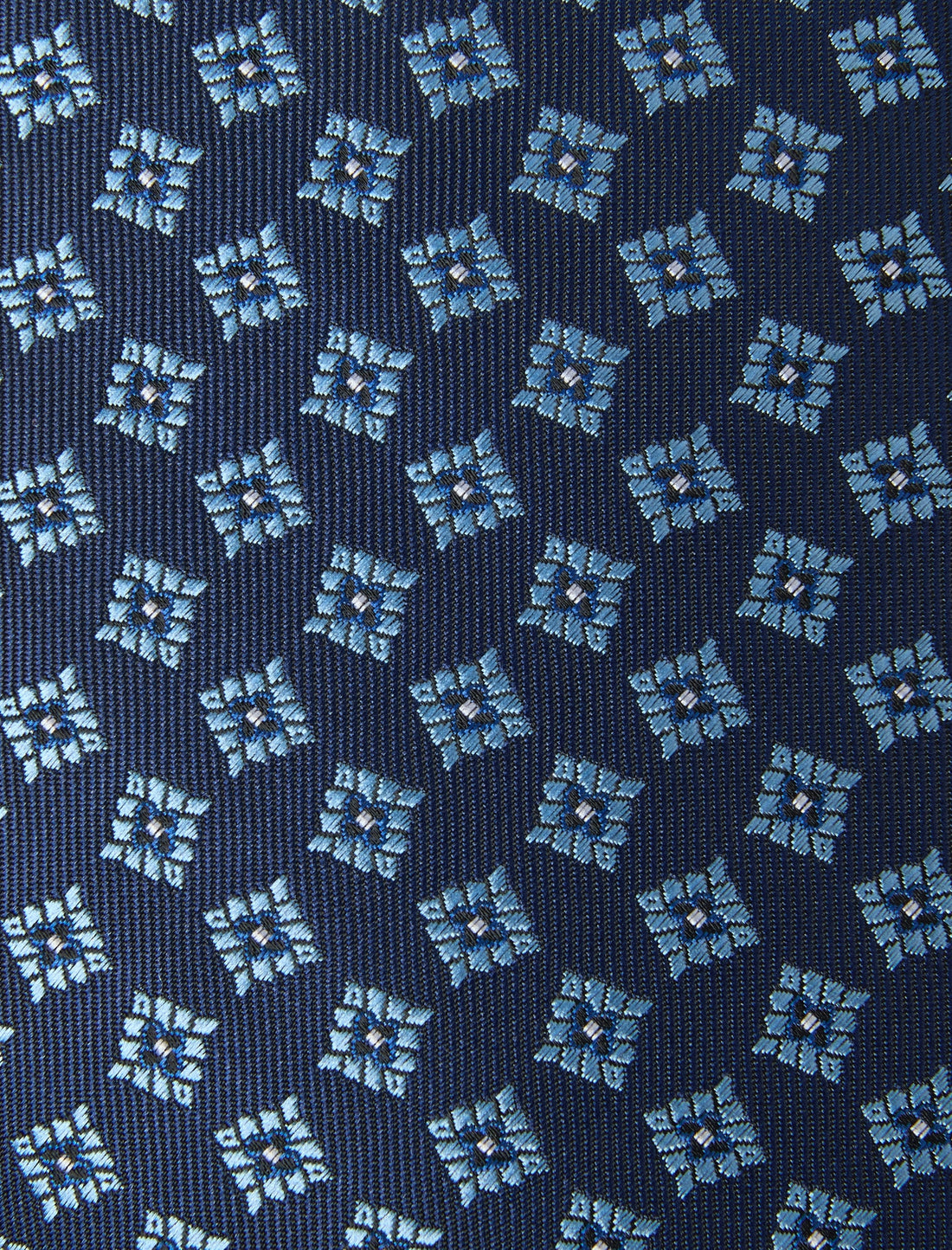 Bermuda Blue Necktie - knotted view, blue - OTAA