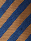 Honeywell Blue Stripe Necktie - knotted view, blue stripe - OTAA
