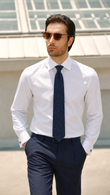 Windsor Royal White French Cuff Easy-Iron Twill Shirt