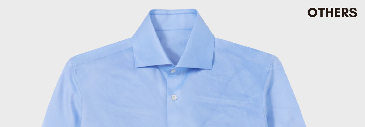 An ordinary shirt, creased straight out of the wash