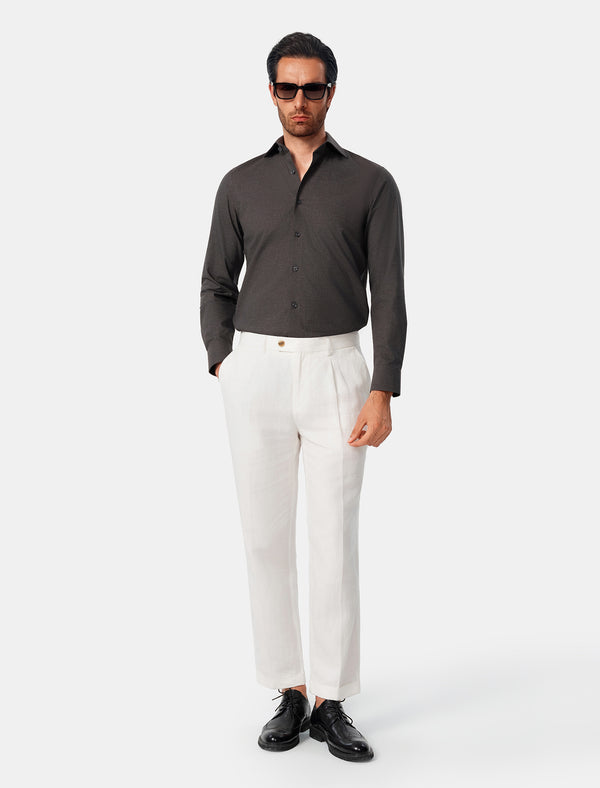Blackwood Charcoal Heather Easy-Iron Twill Shirt