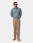 Sherwood Sage Easy-Iron Twill Shirt - sage green shirt styled outfit - OTAA