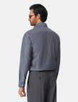 Marlowe Ivory Stripe Non-Iron Poplin Shirt - ivory stripe shirt lifestyle - OTAA