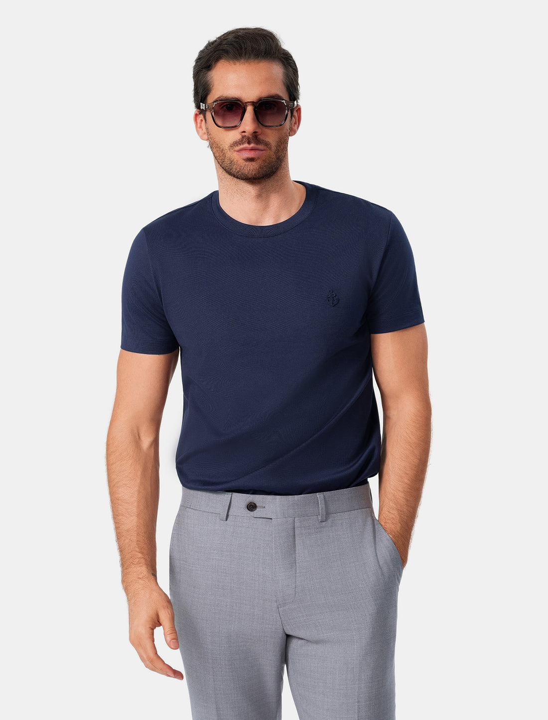 Navy Blue Slim Fit T-Shirt