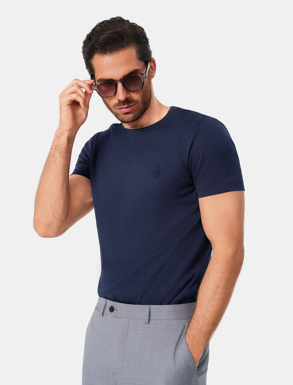 Navy Blue Slim Fit T-Shirt