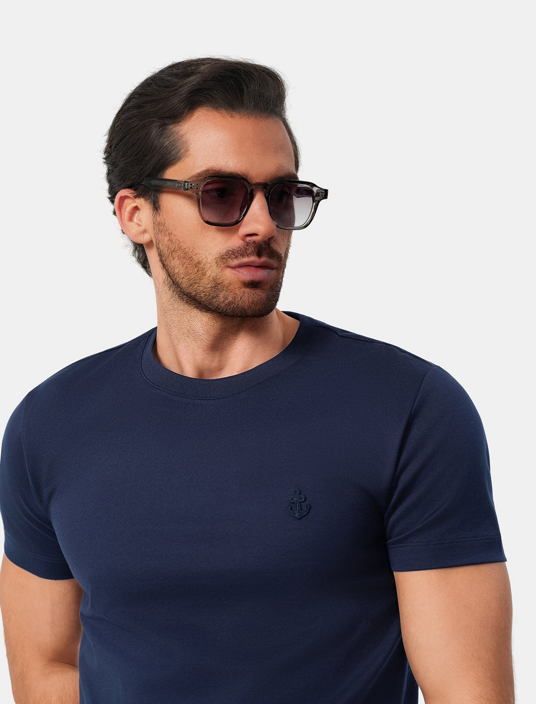 Navy Blue Slim Fit T-Shirt