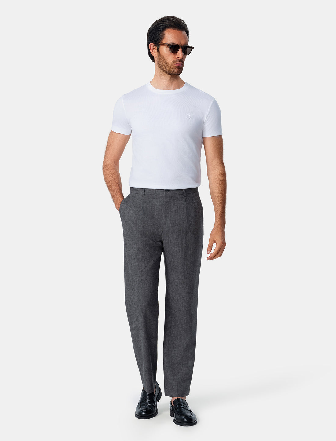 White Slim Fit T-Shirt