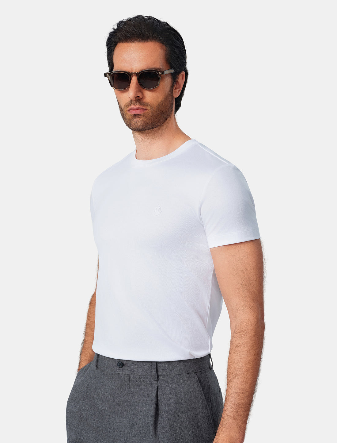 White Slim Fit T-Shirt