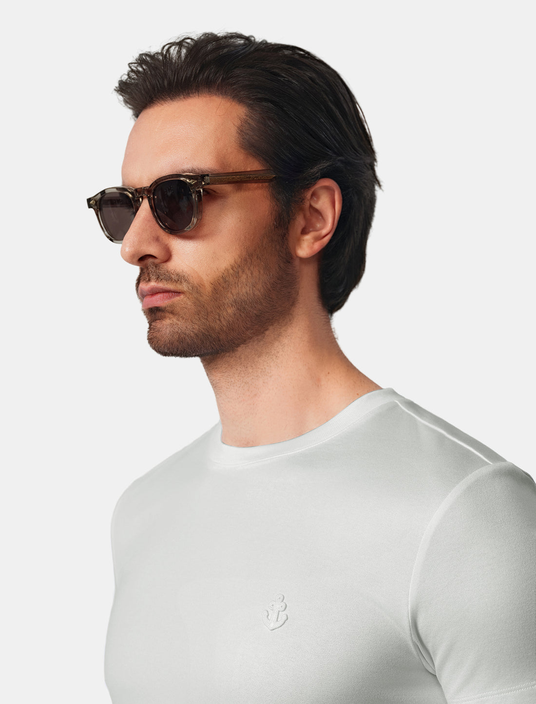Light Grey Slim Fit T-Shirt