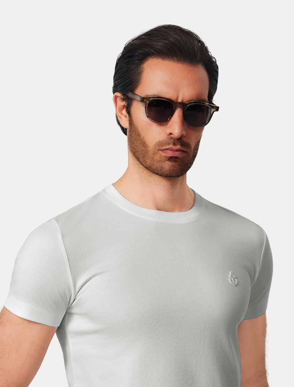Light Grey Slim Fit T-Shirt