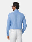 Beaumont Riviera Stripe Non-Iron Dobby Shirt - azure stripe shirt additional view - OTAA