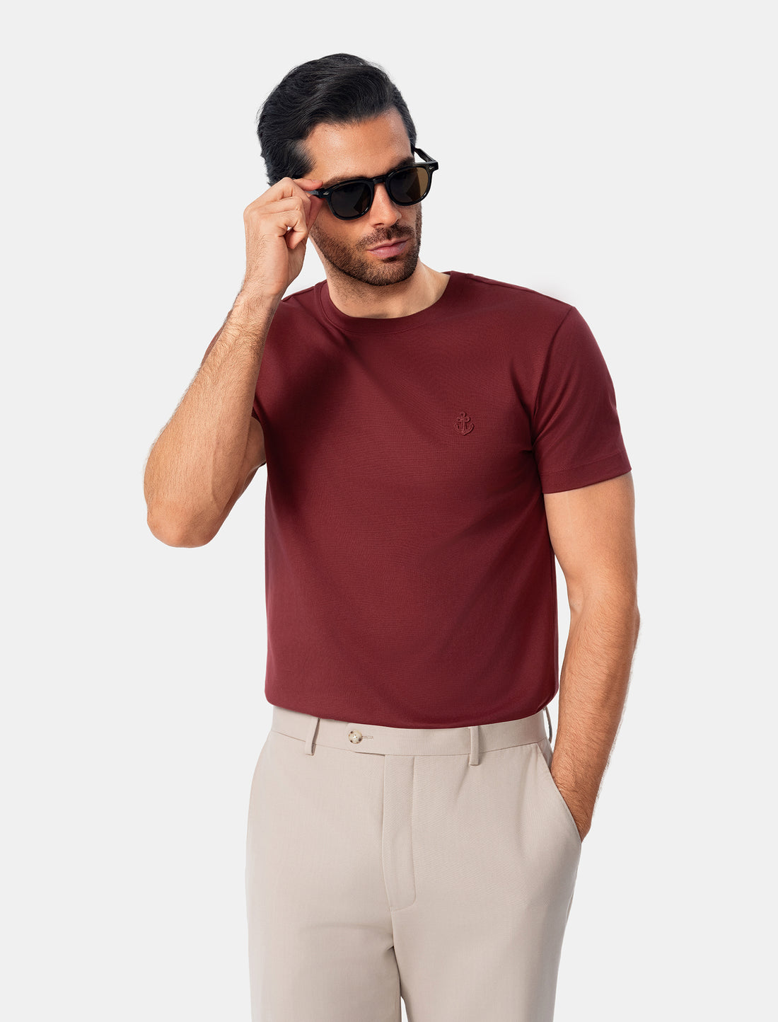 Burgundy Slim Fit T-Shirt