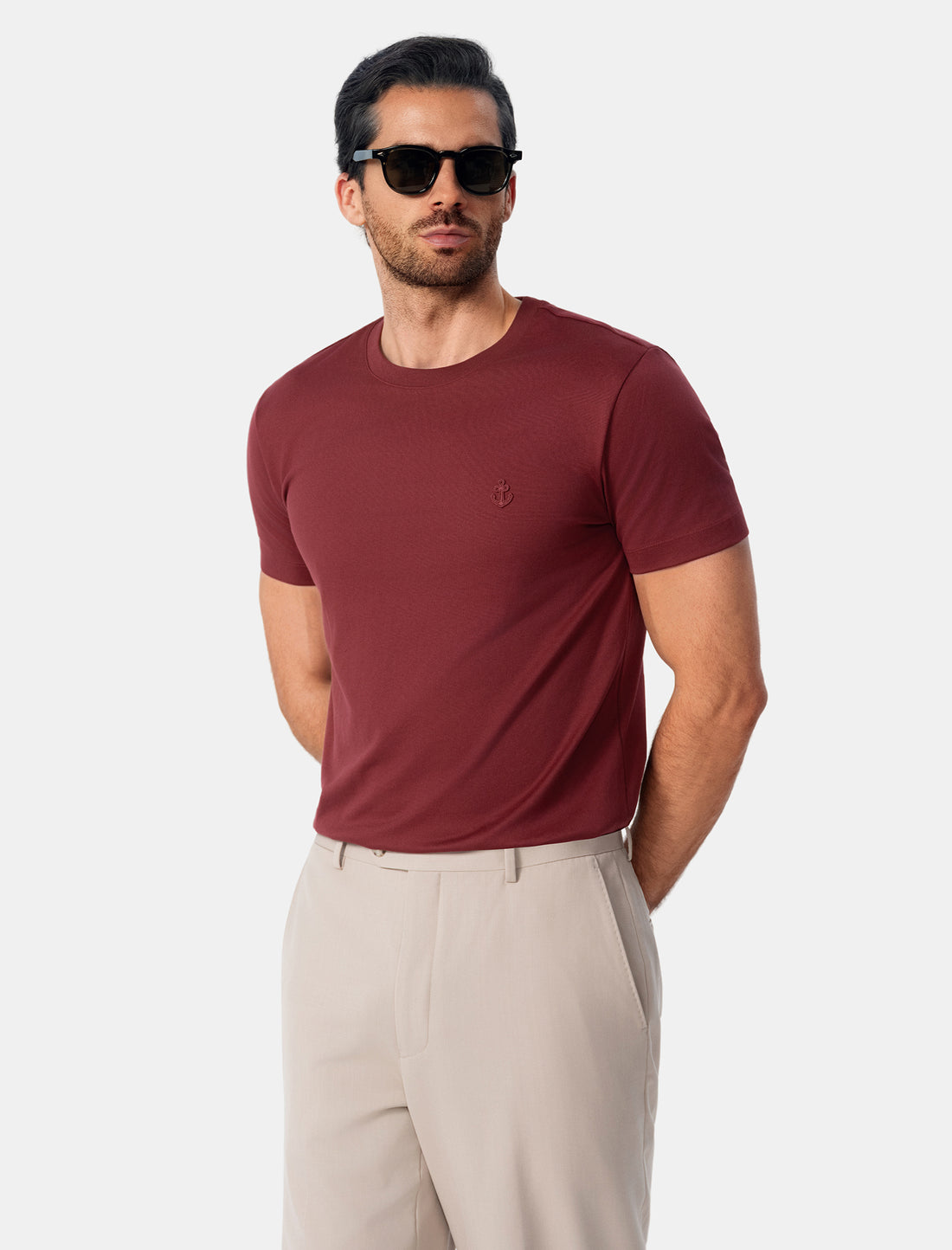Burgundy Slim Fit T-Shirt