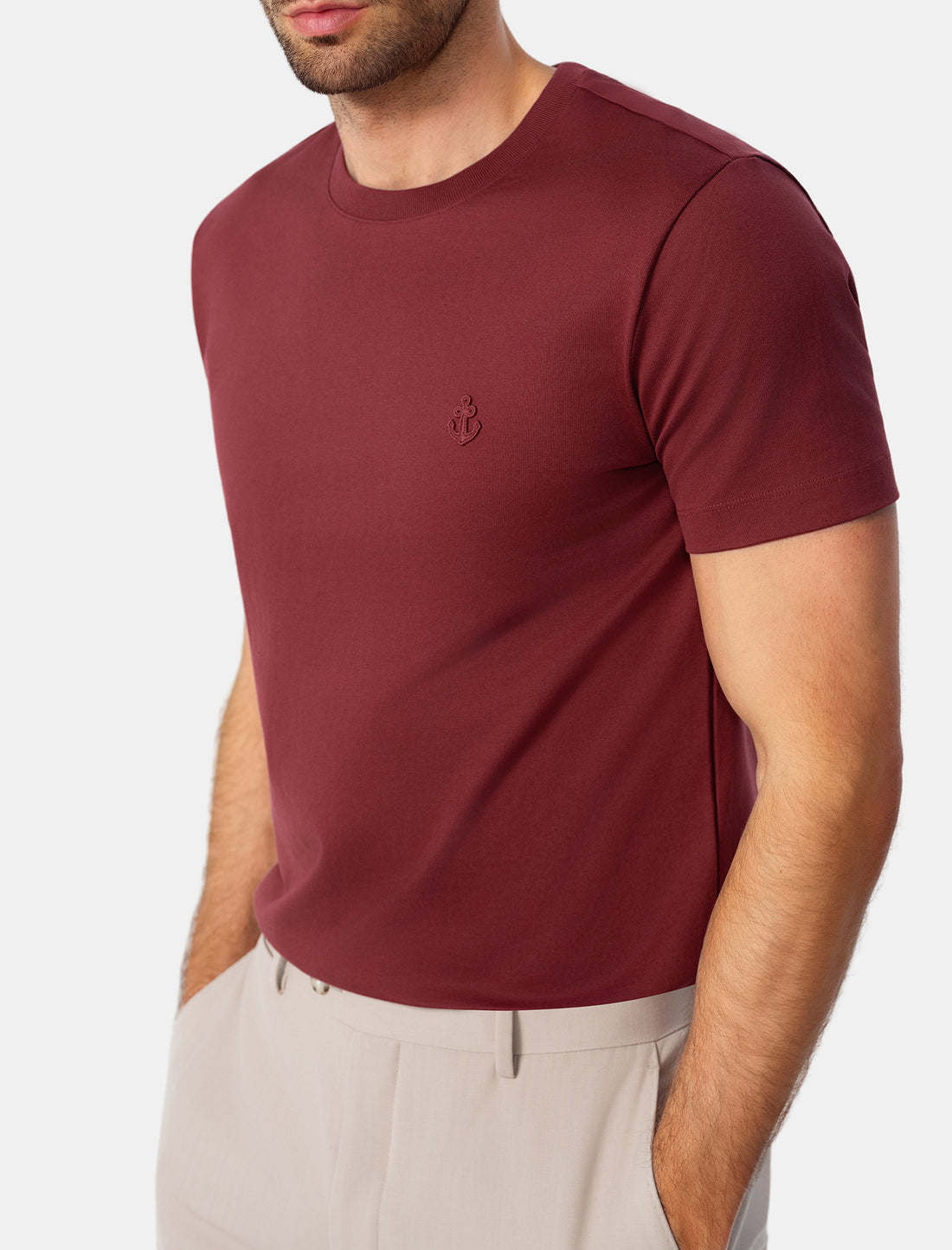 Burgundy Slim Fit T-Shirt