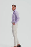 Perry Purple Gingham Twill Non-Iron Shirt