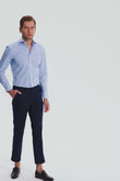 Brentley Blue Stripe Poplin Shirt