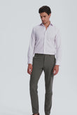 Poloni Purple Twill Non-Iron Shirt