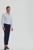 Henry Light Blue Twill Non-Iron Shirt