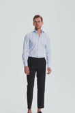 Bateman Blue Weave Dobby Non-Iron Shirt
