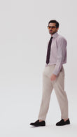 Hartwell Cognac Stripe Non-Iron Poplin Shirt