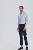 Bacci Blue Stripe Poplin Shirt