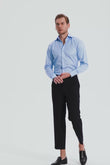 Washington White and Blue Twill Non-Iron Shirt