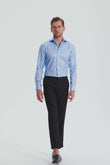 Mannheim Blue Stripe Dobby Non-Iron Shirt