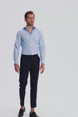 Babcock Blue Stripe Poplin Shirt