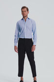 Bachman Blue Stripe Poplin Shirt