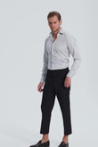 Van Patten Gray Herringbone Dobby Non-Iron Shirt