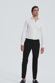 Carruthers White Dobby Non-Iron Shirt