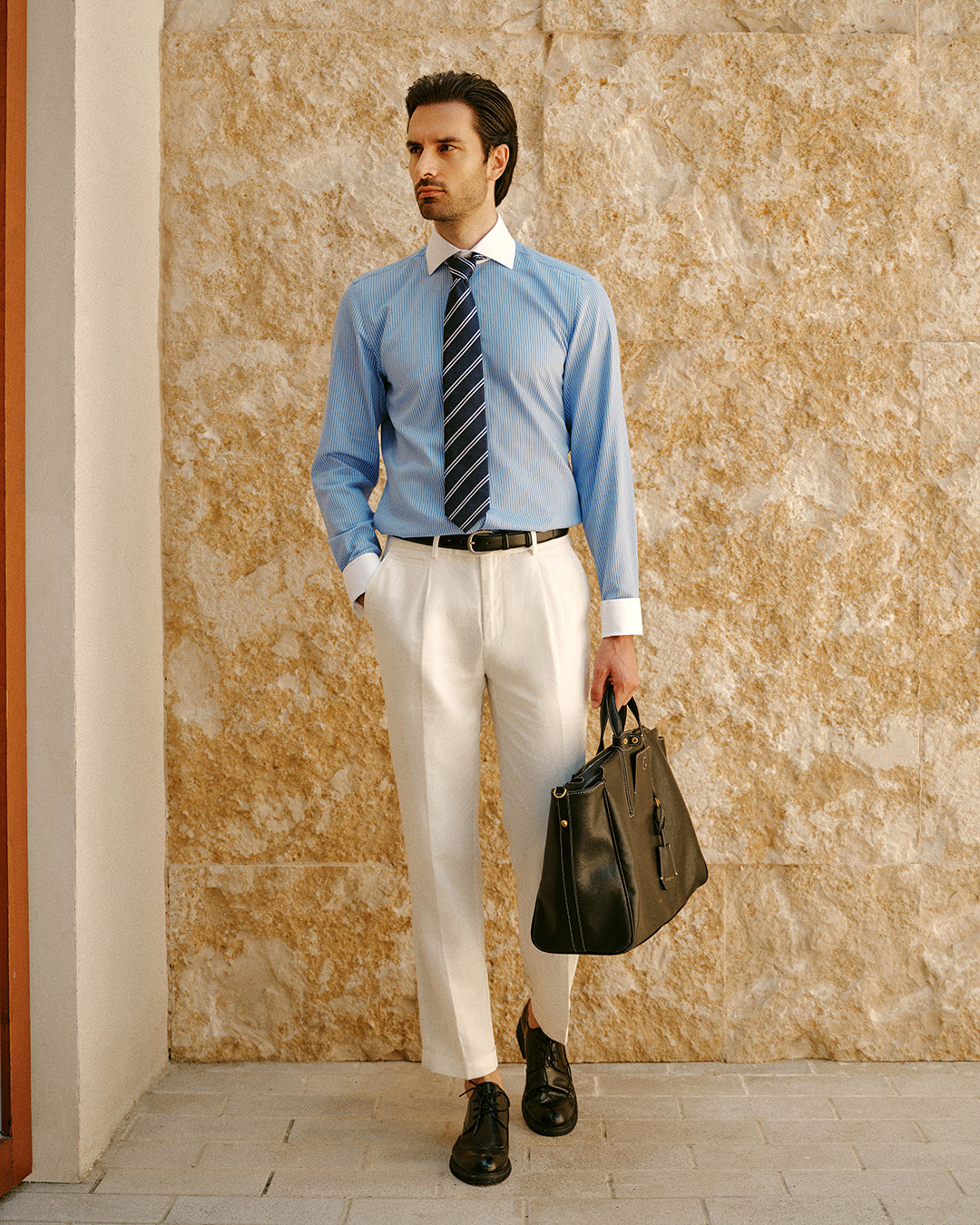 Look 01 — The Terrace Meeting