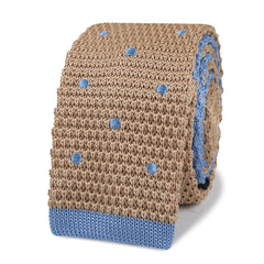 Argentinian Polkadot Knitted Tie