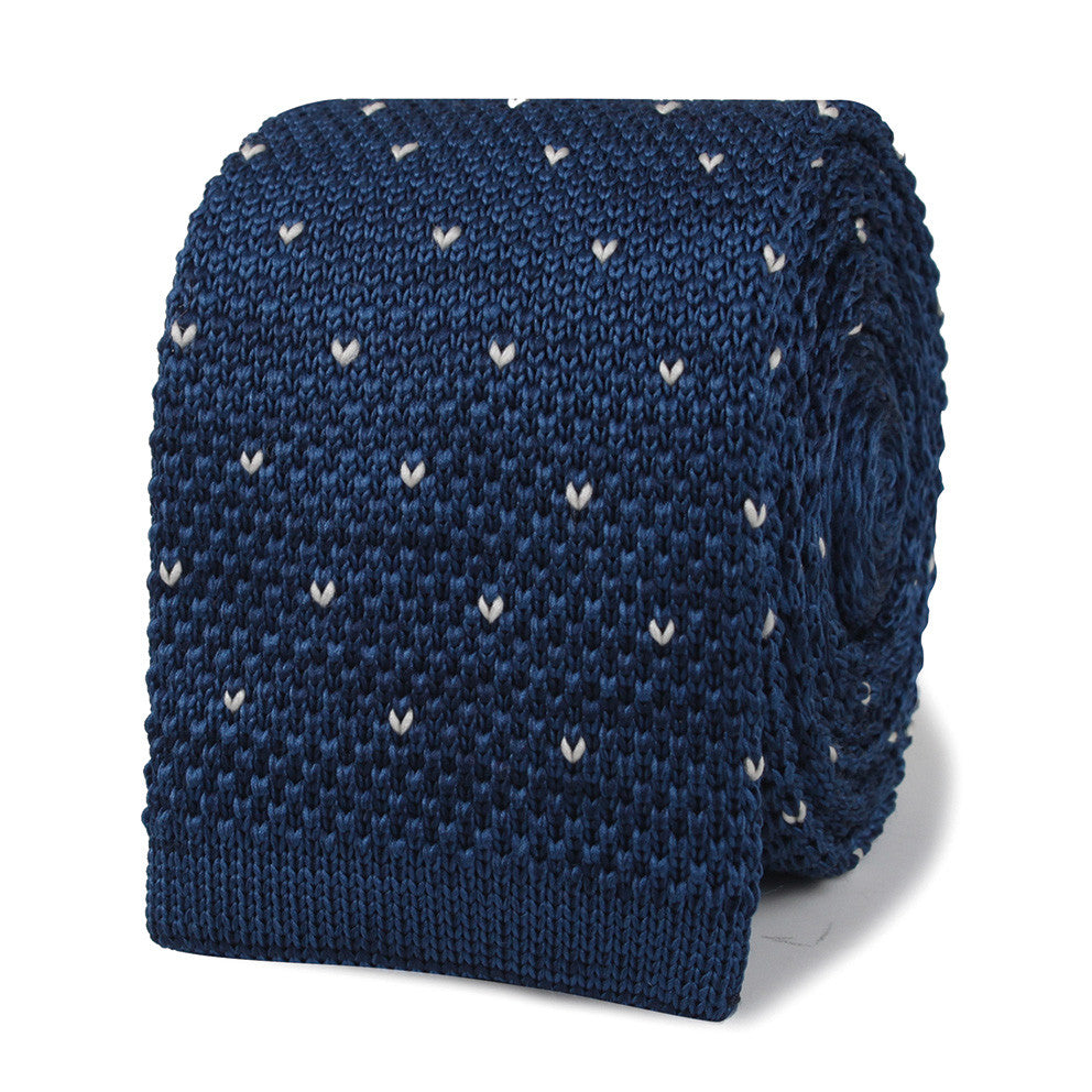 Morricone Blue Knitted Tie