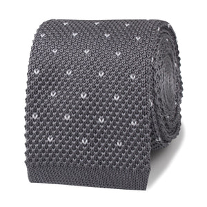 The Saverio Grey Knitted Tie