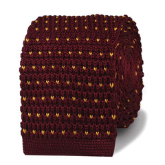Scorsese Maroon Knitted Tie
