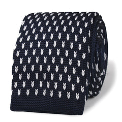 LaMotta Navy Blue Knitted Tie